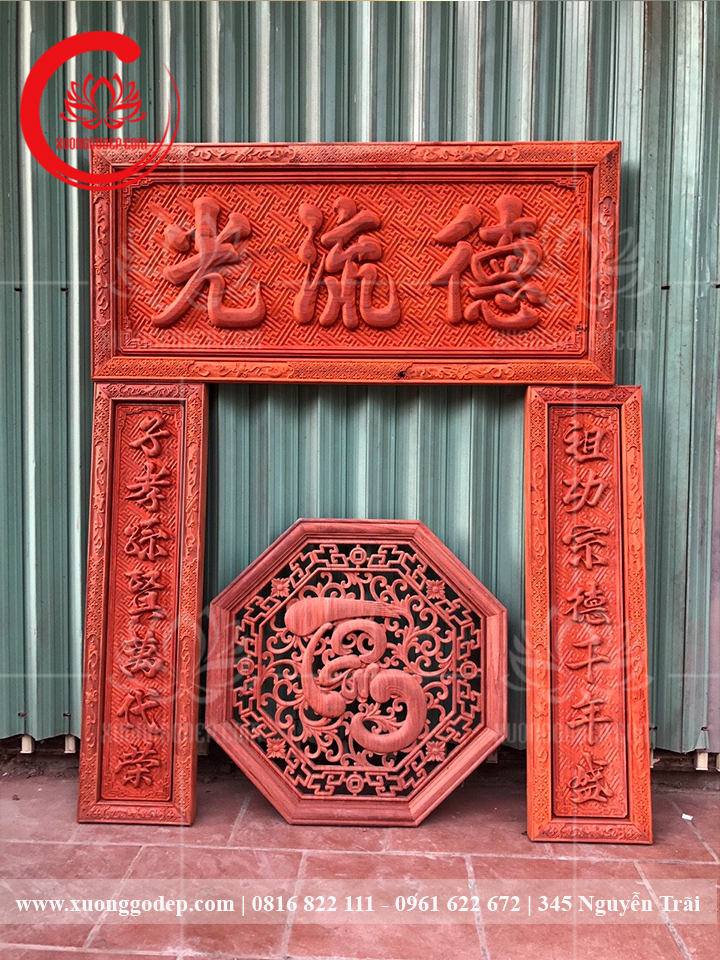 Bộ Hoành Phi Câu Đối Đức-Lưu-Quang HP-01